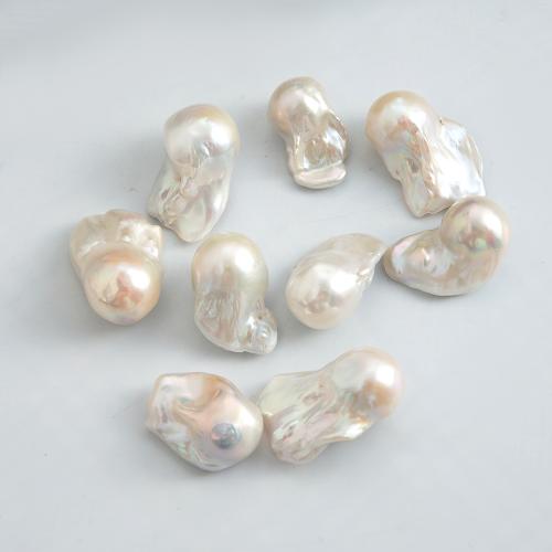 perle d'eau douce cultivée goutte, Baroque, aucun trou, blanc Vendu par PC