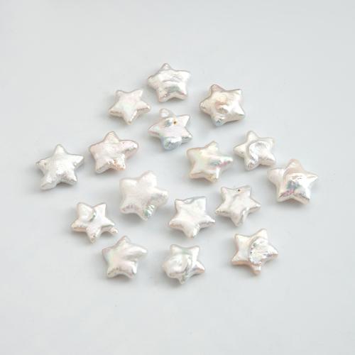 perle d'eau douce cultivée goutte, étoile, aucun trou, blanc Vendu par PC