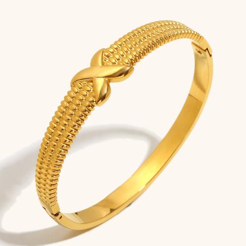 Stainless Steel Bangle, 304 Stainless Steel, plated, fashion jewelry & for woman 