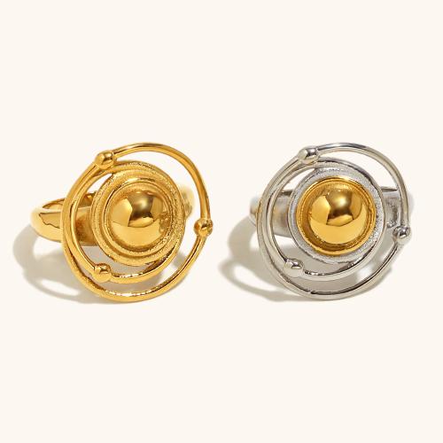 Acier inoxydable 304 bague, Placage, normes différentes pour le choix & pour femme & creux, plus de couleurs à choisir, Vendu par PC