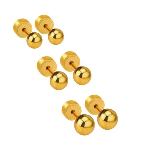 Boucle en acier inoxydable, Acier inoxydable 304, Placage, bijoux de mode & normes différentes pour le choix & pour femme, plus de couleurs à choisir, Vendu par paire