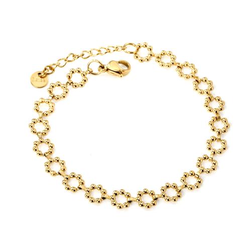 Acier inoxydable 304 bracelet, Plaqué or 18K, bijoux de mode & styles différents pour le choix & pour femme, Vendu par PC
