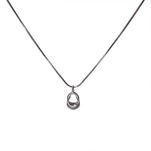 Acier titane collier, Placage, bijoux de mode & pour femme, plus de couleurs à choisir, The long size is 51+6cm and the short size is 48.5+6cm, Vendu par PC
