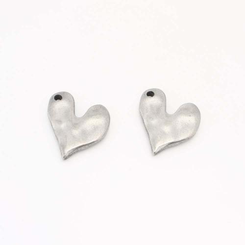 Stainless Steel Heart Pendants, 304 Stainless Steel, DIY, original color 