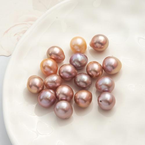 Perles nacres de culture d'eau douce demi percées , perle d'eau douce cultivée, larme, DIY & semi-foré, violet Vendu par PC