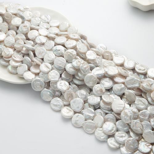 Pièce de culture des perles d'eau douce, perle d'eau douce cultivée, Baroque, DIY, blanc Vendu par PC