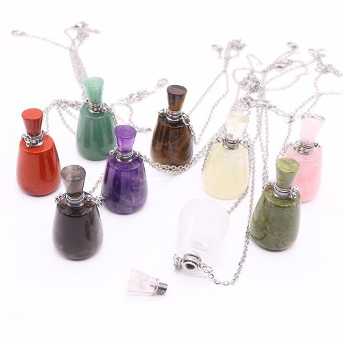 Pendentif bijoux de pierre gemme, avec alliage de zinc, Bouteille de parfum, Placage, DIY, plus de couleurs à choisir Vendu par PC