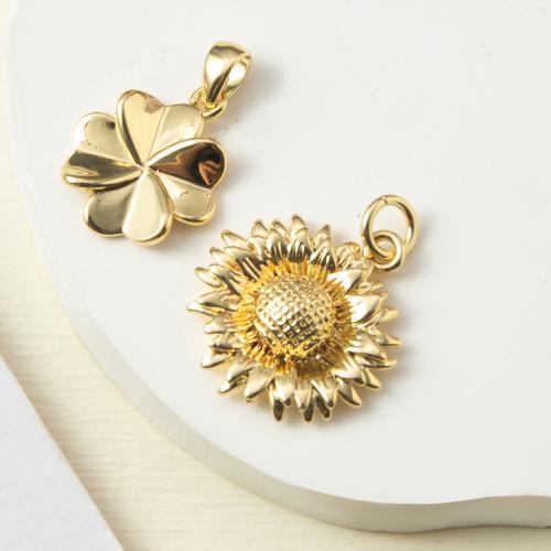 Bijoux pendentifs en laiton, Placage, bijoux de mode, Or, protéger l'environnement, sans nickel, plomb et cadmium Vendu par PC