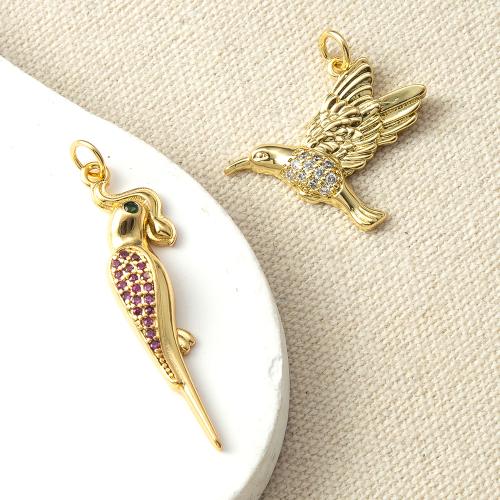 Cubique Pendentif en laiton zircon pavent, Placage, bijoux de mode & pavé de micro zircon, plus de couleurs à choisir, protéger l'environnement, sans nickel, plomb et cadmium Vendu par PC