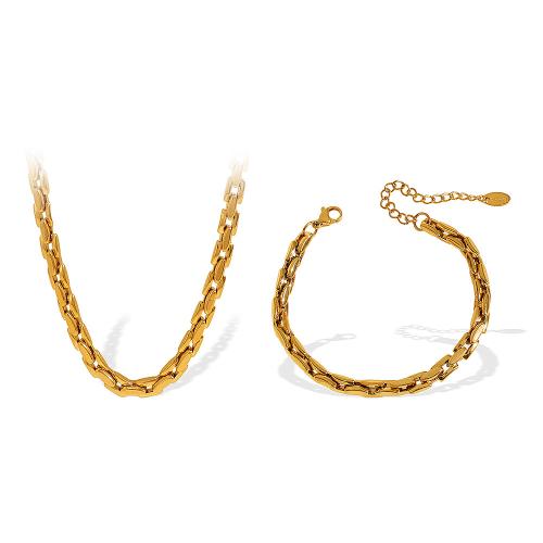 Parures de bijoux en acier inoxydable, Acier inoxydable 304, Placage, bijoux de mode & unisexe & styles différents pour le choix, plus de couleurs à choisir, Vendu par PC