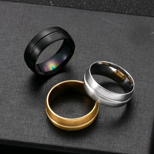 Bague en acier inoxydable, Acier inoxydable 304, Placage, bijoux de mode & normes différentes pour le choix & pour homme, plus de couleurs à choisir, Vendu par PC