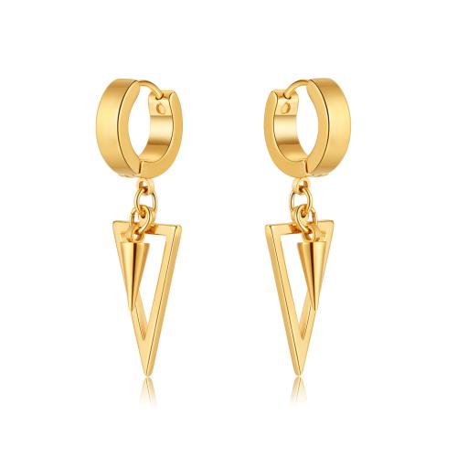 Huggie Hoopドロップイヤリング, 304ステンレススチール, メッキ, ファッションジュエリー & ユニセックス & くり抜き, 無色, 売り手 ペア