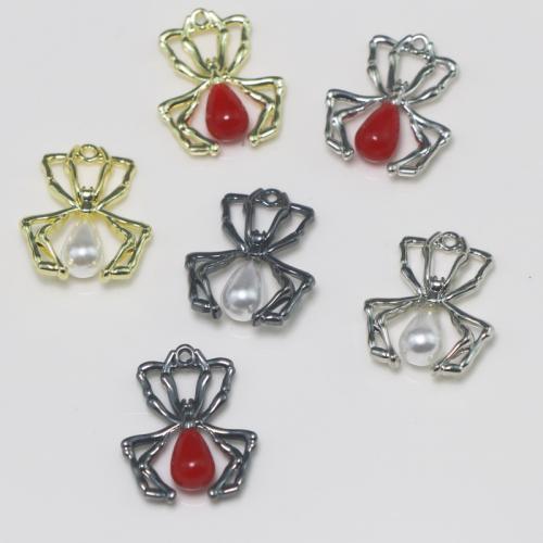 Zink Legierung Strass Anhänger, Zinklegierung, Spinne, plattiert, DIY & mit Strass, keine, verkauft von PC