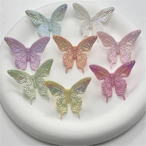 Plating Acrylic Beads, Butterfly, DIY 
