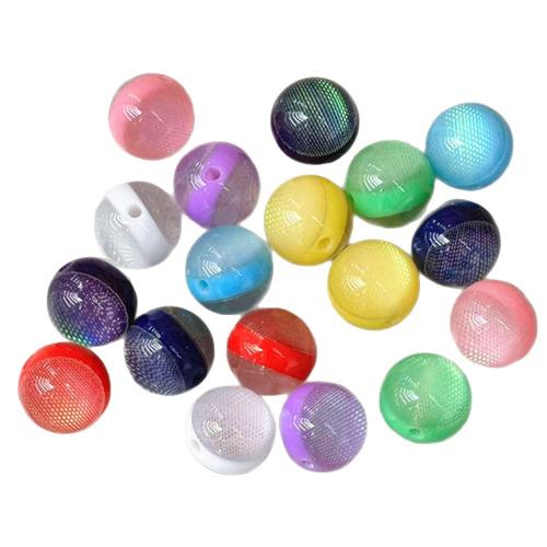 PC Plastic Beads, with Resin, Round, DIY 16mm [