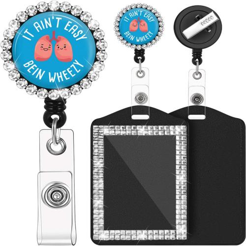 plastique ABS Titulaire de la carte, Extensible & unisexe & avec strass, plus de couleurs à choisir Vendu par PC