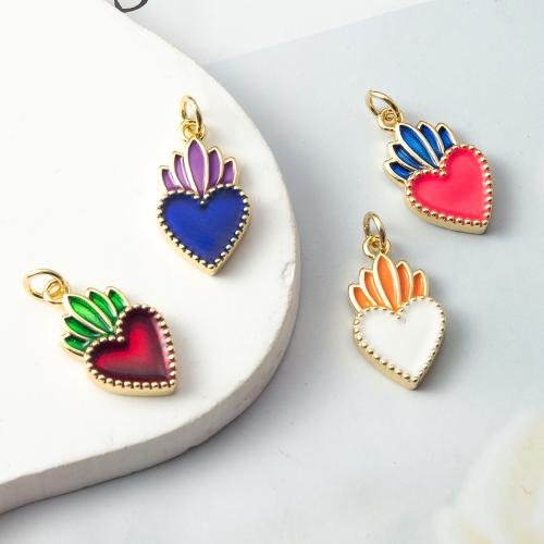 Pendentifs de Émail laiton , Placage, bijoux de mode & émail, plus de couleurs à choisir, protéger l'environnement, sans nickel, plomb et cadmium Vendu par PC
