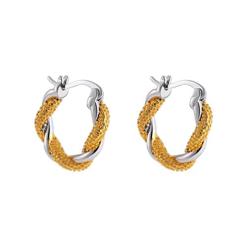 Stainless Steel Leverback Earring, 304 Stainless Steel, plated, fashion jewelry & for woman & with rhinestone 