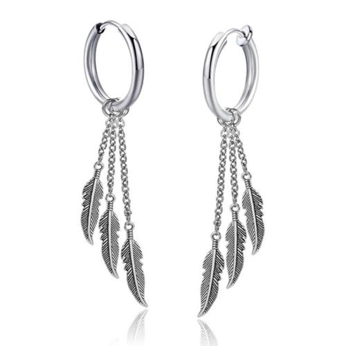 Boucle d'oreille goutte inox, Acier inoxydable 304, Placage, bijoux de mode & pour homme Vendu par paire