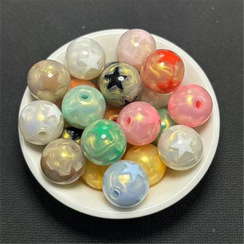 Acrílico Abalorio, con resina, Esférico, Bricolaje, más colores para la opción, 16mm, 200PCs/Bolsa, Vendido por Bolsa