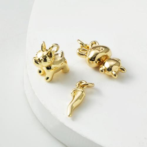 Bijoux pendentifs en laiton, Placage, bijoux de mode, Or, protéger l'environnement, sans nickel, plomb et cadmium Vendu par PC