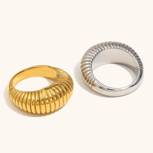 Bague en acier inoxydable, Acier inoxydable 304, Placage, bijoux de mode & normes différentes pour le choix & pour femme, plus de couleurs à choisir, Vendu par PC