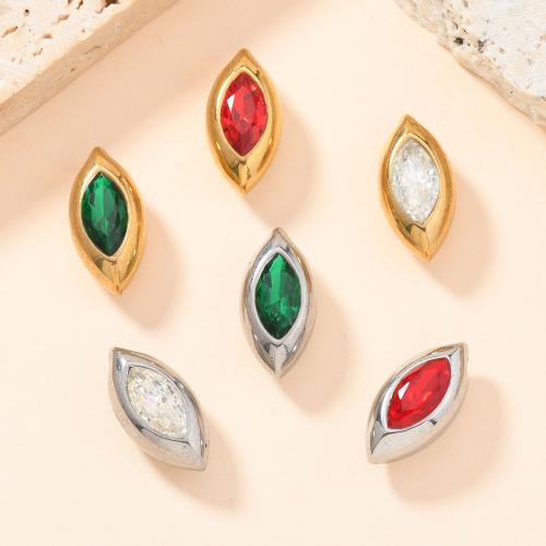 Pendentifs en acier inoxydable zircons cubiques, Acier inoxydable 304, avec zircon cubique, Placage, DIY, plus de couleurs à choisir, Vendu par PC