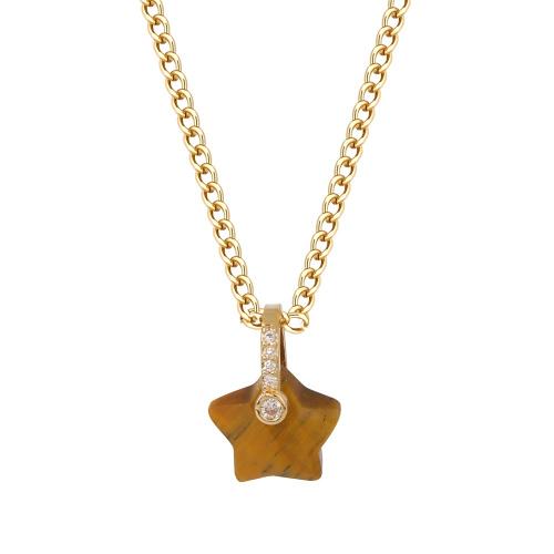 Colliers de pierres précieuses, Acier inoxydable 304, avec pierre gemme, fait à la main, bijoux de mode & différents matériaux pour le choix & unisexe & avec strass, doré, Vendu par PC