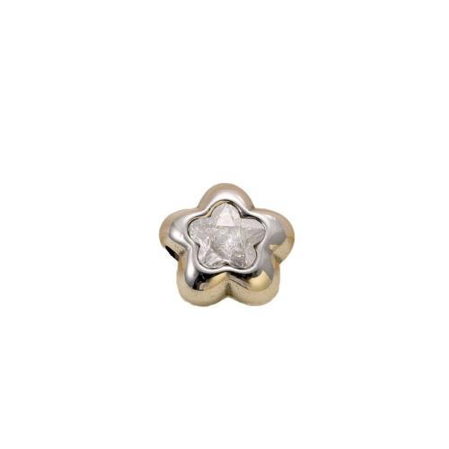 Rhinestone Stainless Steel Pendants, 304 Stainless Steel, Star, plated, DIY & with rhinestone 