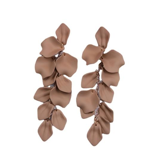 Boucle d'oreille de goutte acrylique, laiton, avec Acrylique, bijoux de mode & pour femme, plus de couleurs à choisir, Vendu par paire