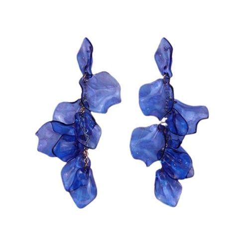 Boucle d'oreille de goutte acrylique, laiton, avec Acrylique, bijoux de mode & pour femme, plus de couleurs à choisir, Vendu par paire