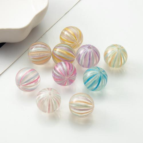 Perles en résine rayé, Rond, DIY, plus de couleurs à choisir Vendu par PC