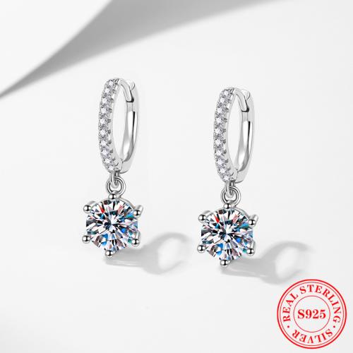 925スターリングシルバー Huggieフープドロップイヤリング, プラチナメッキ, 異なるスタイルを選択 & 女性用, 22mm, 売り手 ペア