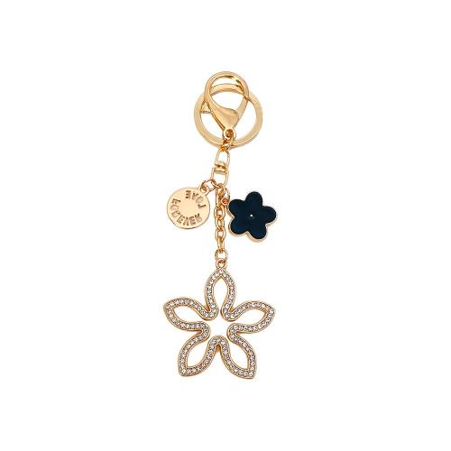 Rhinestone Zinc Alloy Key Chain, DIY & with rhinestone 