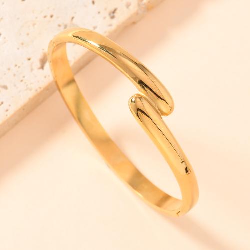 Bracelet en acier inoxydable, Acier inoxydable 304, Placage, bijoux de mode & styles différents pour le choix & pour femme, doré, Vendu par PC[