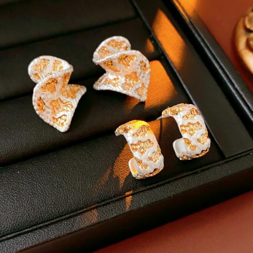 Латунь Сережка-гвоздик, Другое покрытие, разные стили для выбора & Женский, earring length 20-25mm, продается Пара