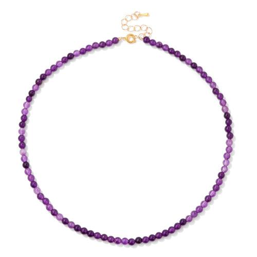 Colliers de pierres précieuses, Pierre naturelle, fait à la main, bijoux de mode & différents matériaux pour le choix & pour femme, Vendu par PC