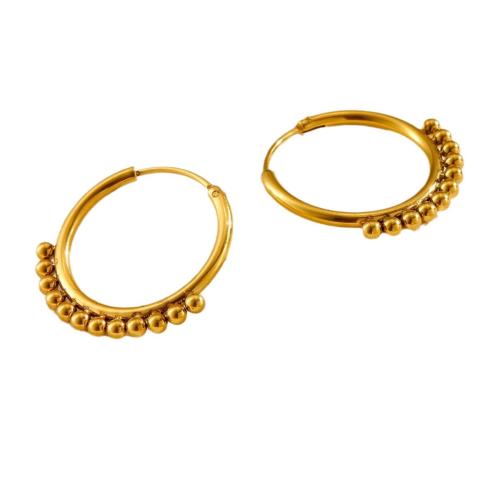 Stainless Steel Leverback Earring, 304 Stainless Steel, plated, fashion jewelry & for woman, golden 