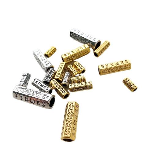 Perles tubes en alliage de zinc, Placage, DIY, plus de couleurs à choisir, Vendu par PC