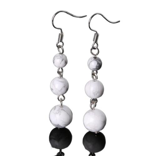 Gemstone Drop Earring, DIY 6mm,8mm,10mm 