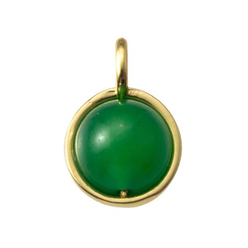 Pendant de cuivre de verre, laiton, avec verre, Placage, bijoux de mode, plus de couleurs à choisir, protéger l'environnement, sans nickel, plomb et cadmium Vendu par PC