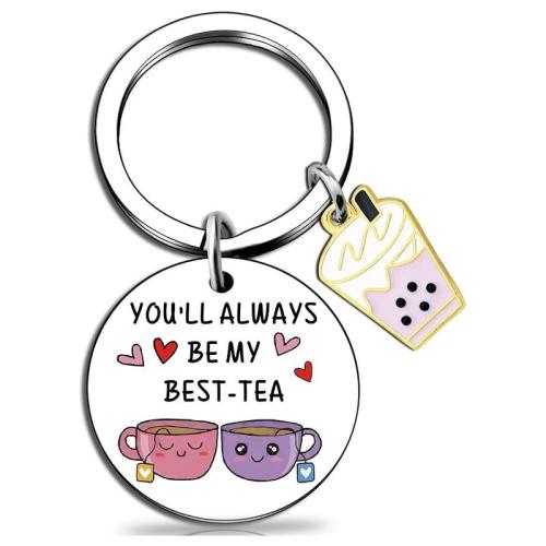 Stainless Steel Key Chain, 304 Stainless Steel, with Zinc Alloy, for woman & enamel, Circle 3cm. Round plate 30mm 