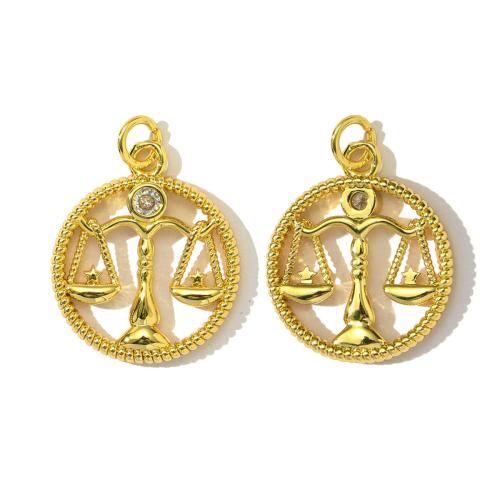 Cubique Pendentif en laiton zircon pavent, Placage de couleur d'or, DIY & styles différents pour le choix & pavé de micro zircon, doré Vendu par sac