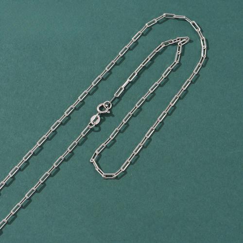 Collier en argent sterling chaîne, argent sterling 925, Chaîne transversale & normes différentes pour le choix & pour femme, plus de couleurs à choisir, Vendu par PC[