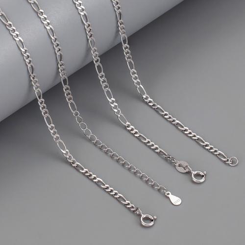 Collier en argent sterling chaîne, argent sterling 925, unisexe & normes différentes pour le choix, argent, Vendu par PC[