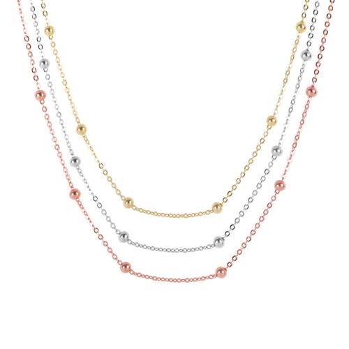 Collier en argent sterling chaîne, Argent sterling 925, Chaîne transversale & normes différentes pour le choix, plus de couleurs à choisir, Vendu par PC[