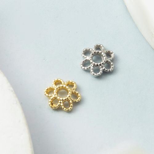 Brass Bead Cap, plated, DIY nickel, lead & cadmium free 