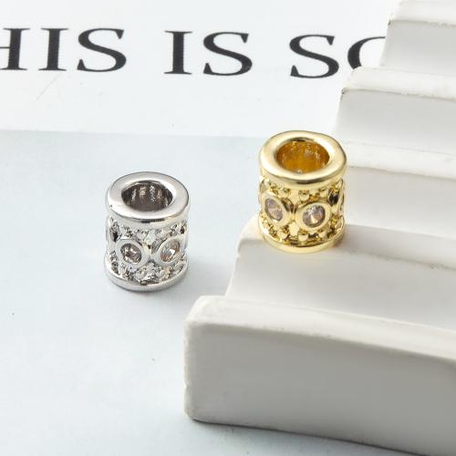Perles zircon Micro Pave cubes, laiton, Placage, DIY & pavé de micro zircon, plus de couleurs à choisir, protéger l'environnement, sans nickel, plomb et cadmium Vendu par PC
