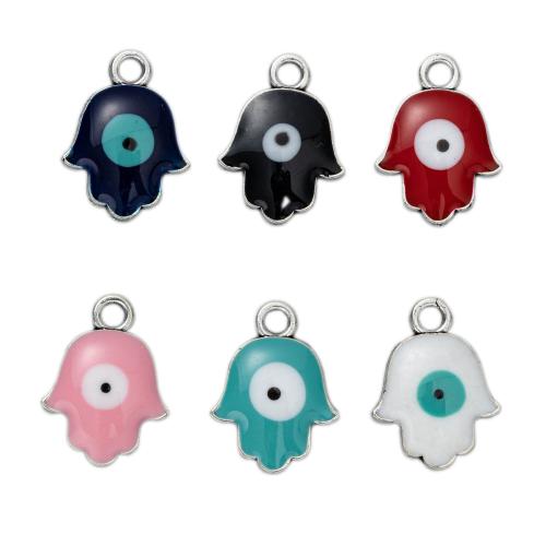 Zinc Alloy Enamel Pendants, Hand, DIY 