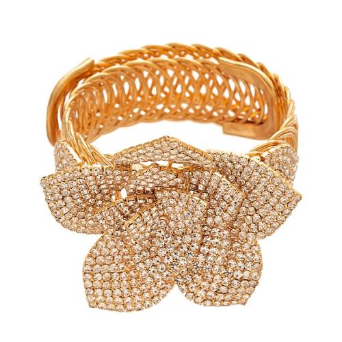 Rhinestone Zinc Alloy Bangle, fashion jewelry & for woman & with rhinestone 
